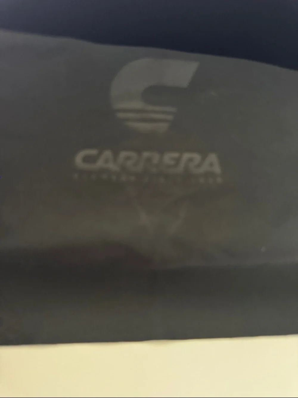 Carrera Sunglasses with Case in Black with Silver Arms / Logo